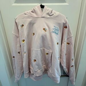 Teddy Fresh Pink Hoodie with Embroidered Angel Teddy Bears